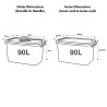 LAURA Transparent Storage Box - JIJI.SG