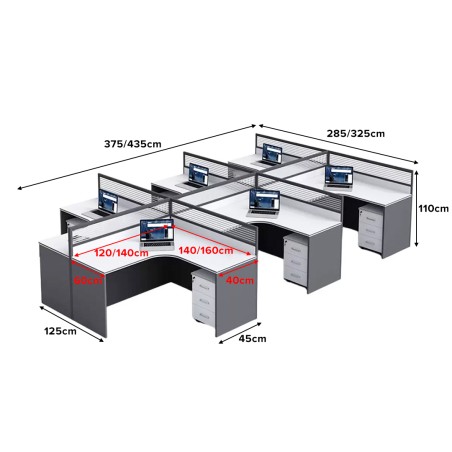 ALPHA TTT-Panel Partition Work Station