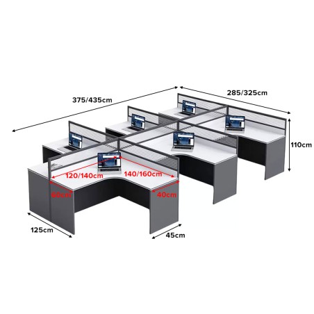 ALPHA TTT-Panel Partition Work Station