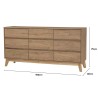 DAKO Chest of 9 Drawers