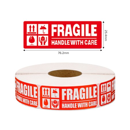 ONES Fragile Label Tape Roll