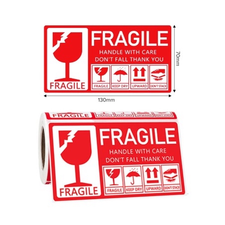 ONES Fragile Label Tape Roll