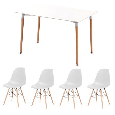 EAMES Table and 4 Chairs