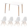 EAMES Table and 4 Chairs - JIJI.SG