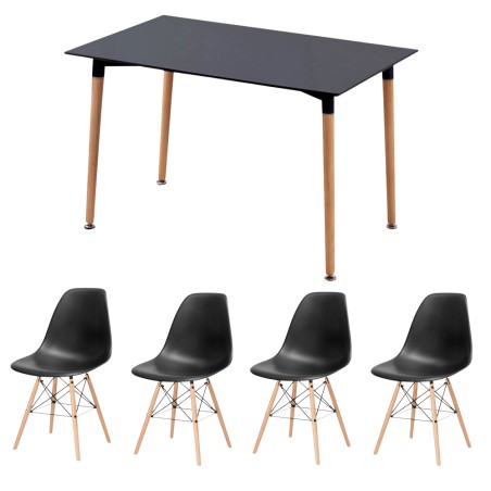EAMES Dining Table and 4 Chairs EAMES Dining Table and 4 Chairs