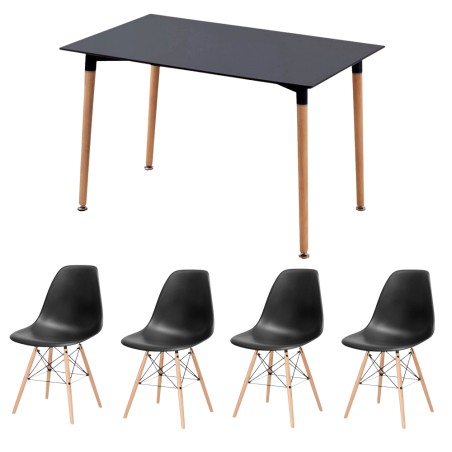 EAMES Table and 4 Chairs