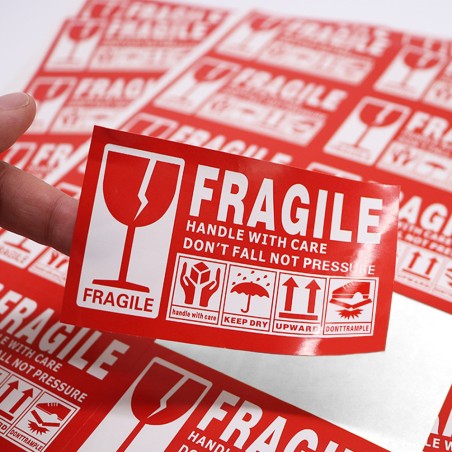ONES WARNING Fragile Label Sticker