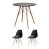 SOREN/EAMES Round Table and 2 Chairs - JIJI.SG