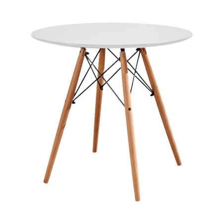 SOREN/EAMES Round Table and 2 Chairs