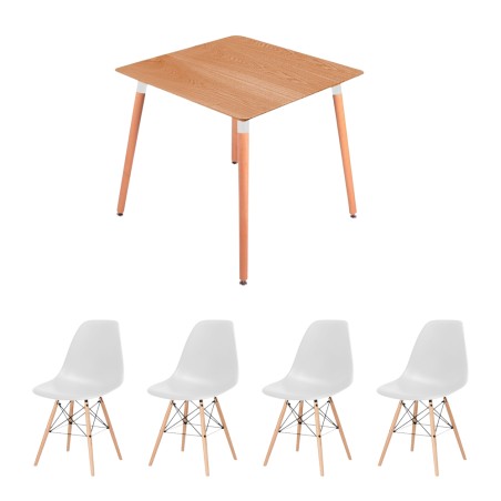 CONRAD/EAMES Table and 4 Chairs