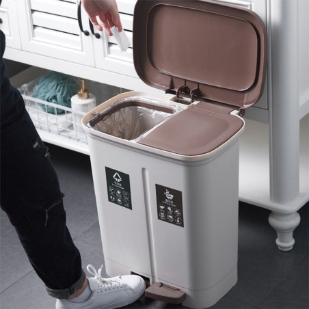 TOBIAS Dual Compartment Dustbin