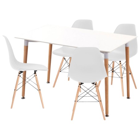 EAMES Table and 4 Chairs