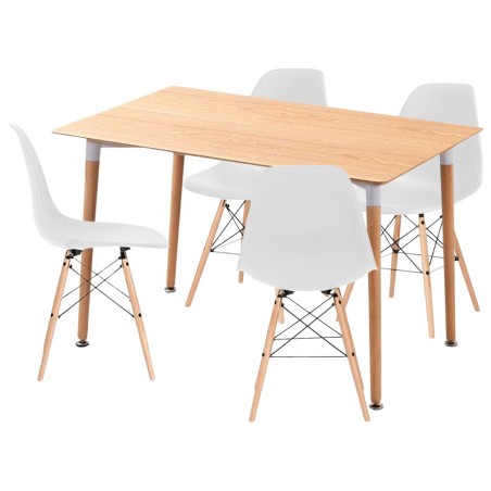 EAMES Table and 4 Chairs