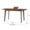 ARTHUR/NAIDA Extendable Dining Table and 4 Chairs