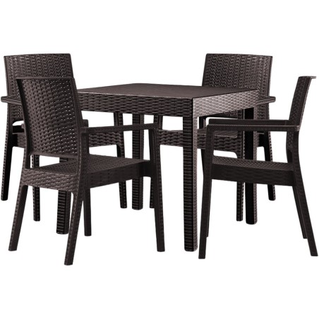 HAMLIM Dining Table and 4 Chairs