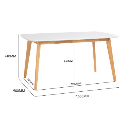 AIMON/NAIDA/ARTHUR Table with 2 Chairs and 1 Bench