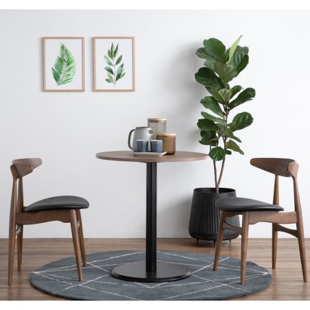 RUNDA/TASHA Round Cafe Table and 2 Chairs