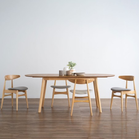 VERNER/TASHA Extendable Dining Table and 4 Chairs