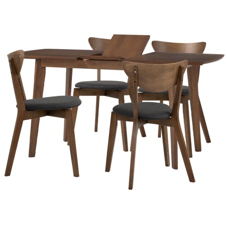 ARTHUR/NAIDA Extendable Dining Table and 4 Chairs