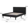 HADY Upholstered Bed Frame - JIJI.SG