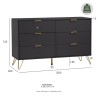 VOLOS Chest of 6 Drawers - JIJI.SG