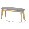 AIMON/NAIDA/ARTHUR Table with 4 Chairs and 1 Bench