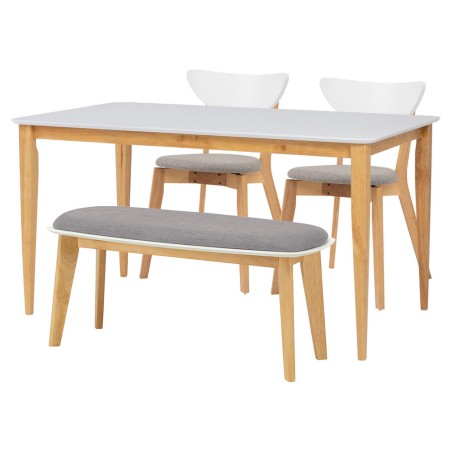 CHARMANT/NAIDA/ARTHUR Table with 2 Chairs and 1 Bench