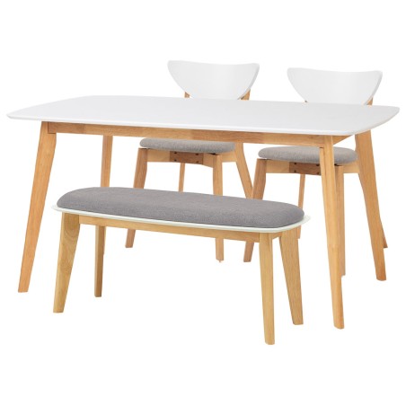 AIMON/NAIDA/ARTHUR Table with 2 Chairs and 1 Bench