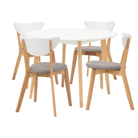 ARTHUR/NAIDA Round Table and 4 Chairs