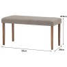 AIMON/LENORE Dining Table with 4 Chairs and 1 Bench