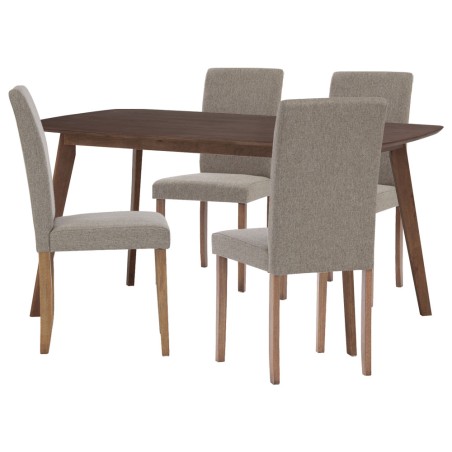 AIMON/LENORE Dining Table and 4 Chairs