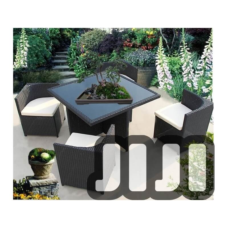 Tango Outdoorsquare Space Saving Ratten Tempered Glass Dining Tango Outdoorsquare Space Saving Ratten Tempered Glass Dining Table With 4 Chairs 148 Outdoor Furniture