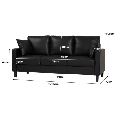 STAREX 3 Seater Sofa