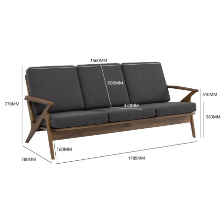 ADAM 3 Seater Sofa