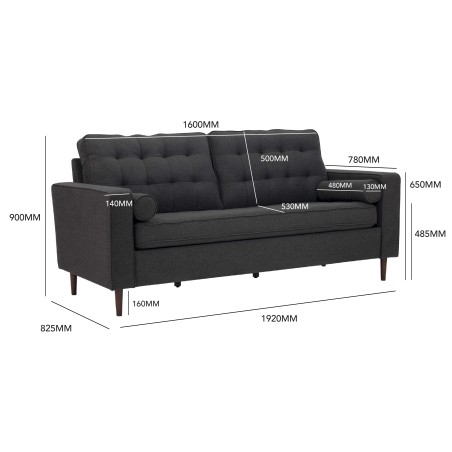 VENTO 3 Seater Sofa