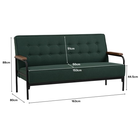 DARIUS 3 Seater Sofa