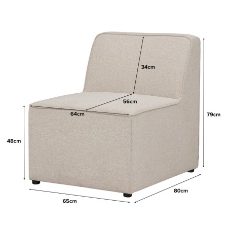 TRAVIS 4 Seater Corner Extended Modular Sofa with Storage Ottoman