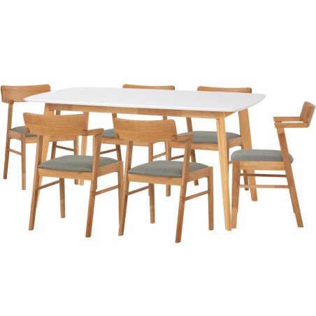 AIMON/ZULA Dining Table and 6 Chairs