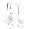 EAMES Table and 6 Chairs - JIJI.SG