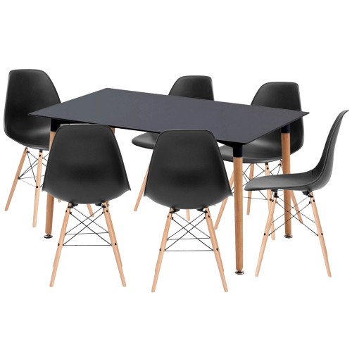 EAMES Dining Table and 6...