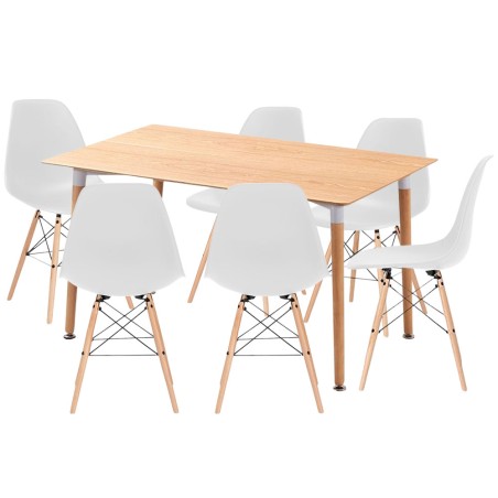 EAMES Table and 6 Chairs