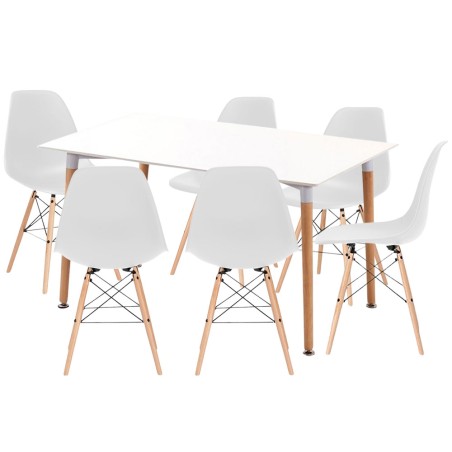 EAMES Table and 6 Chairs