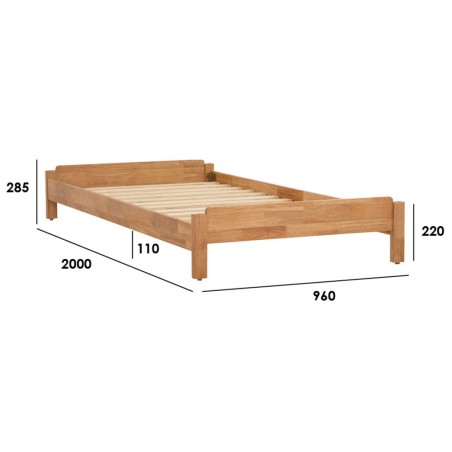 HAKIM Single Bed, Stackable