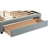 MILA Upholstered Storage Bed - JIJI.SG