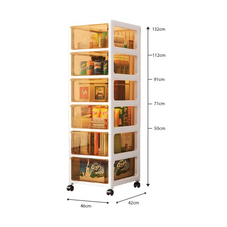 SAMEYA Storage Cabinet with Castors