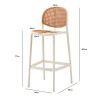 PARTHENIA Bar Stool with Backrest PARTHENIA Bar Stool with Backrest