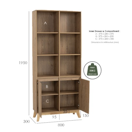 DAKO Bookcase