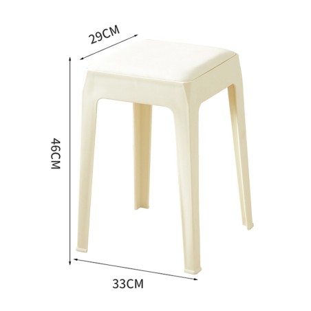 DANTE Cushioned Stool, Stackable