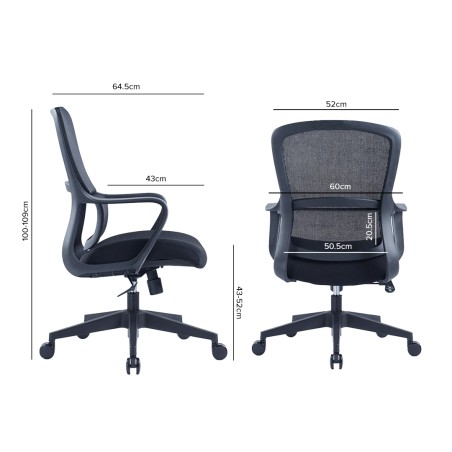 HASTIN Office Chair without Headrest