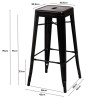 BARKLEY Bar Stool, Stackable - JIJI.SG